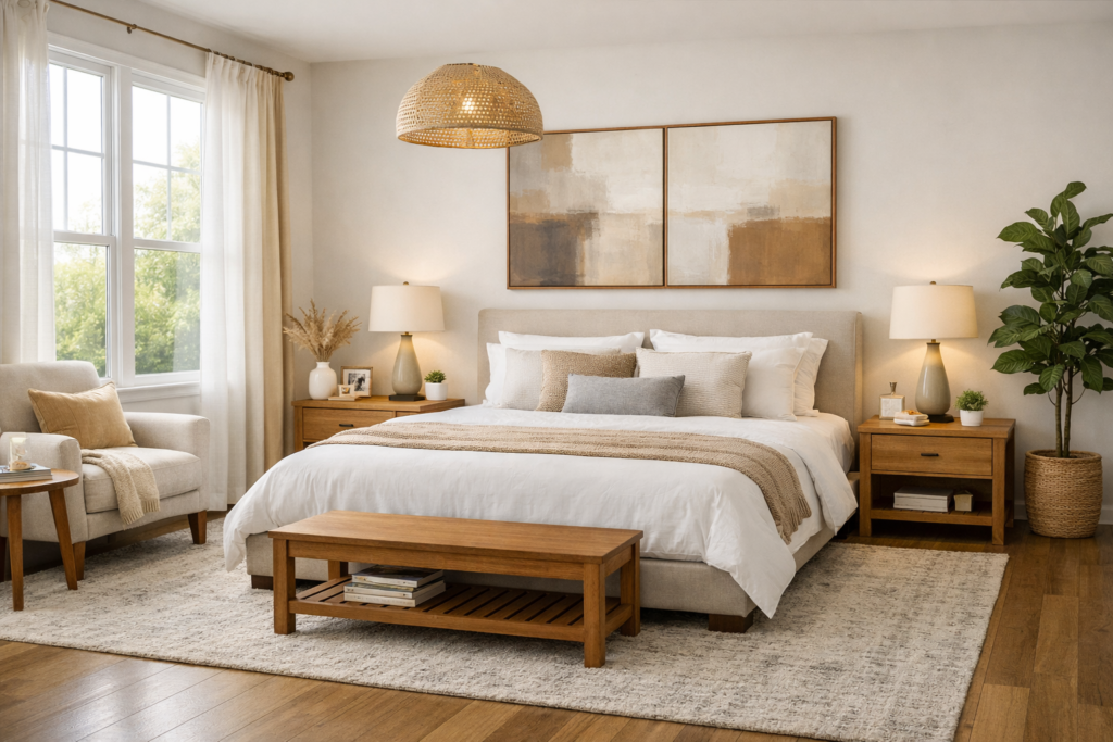 Home staging your master bedroom